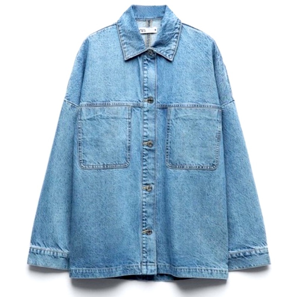 Zara oversized denim jacket